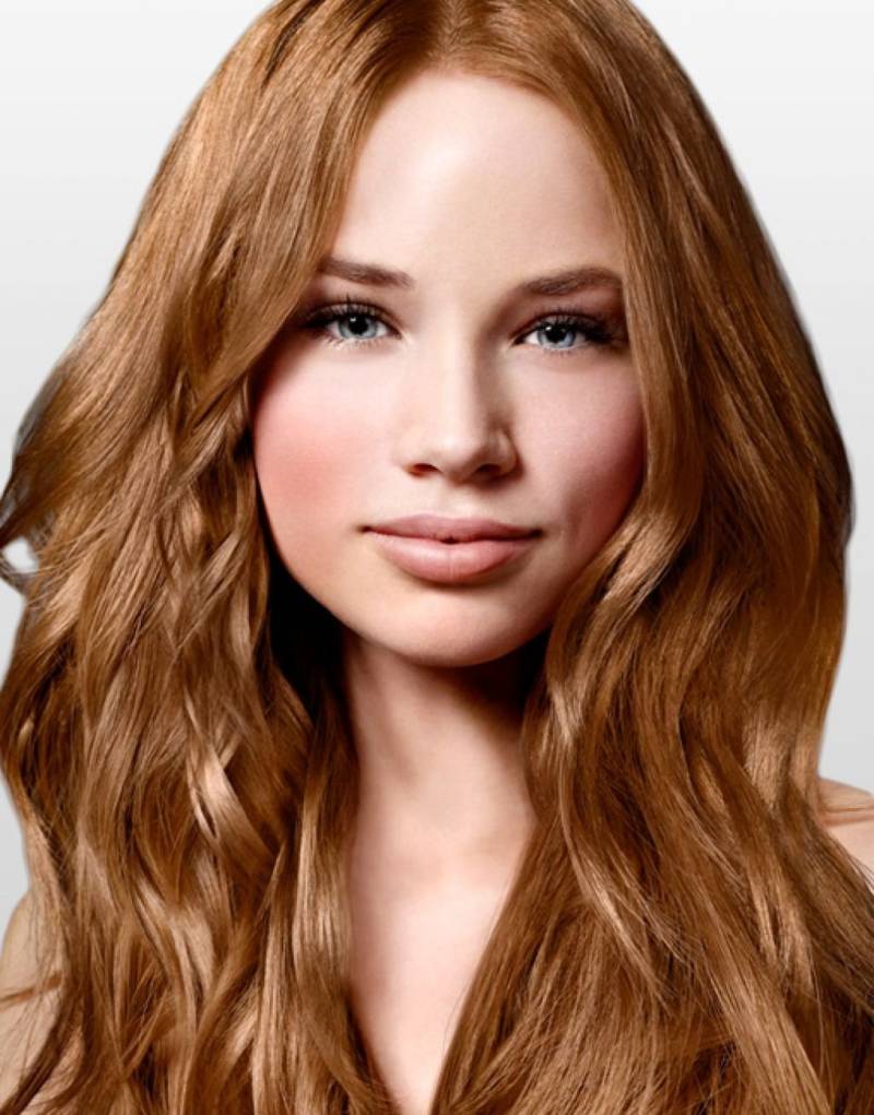Медный цвет волос 2024 - фото палитры светло-, темно-, золотисто-медного, медно-русого и медно-рыжего оттенка волос
