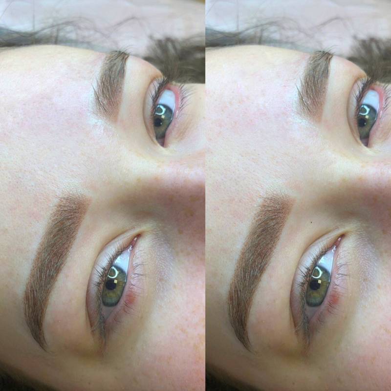 Перманентный макияж бровей (микроблейдинг) - 80 фото до и после, уход после процедуры и коррекции пудрового напыления