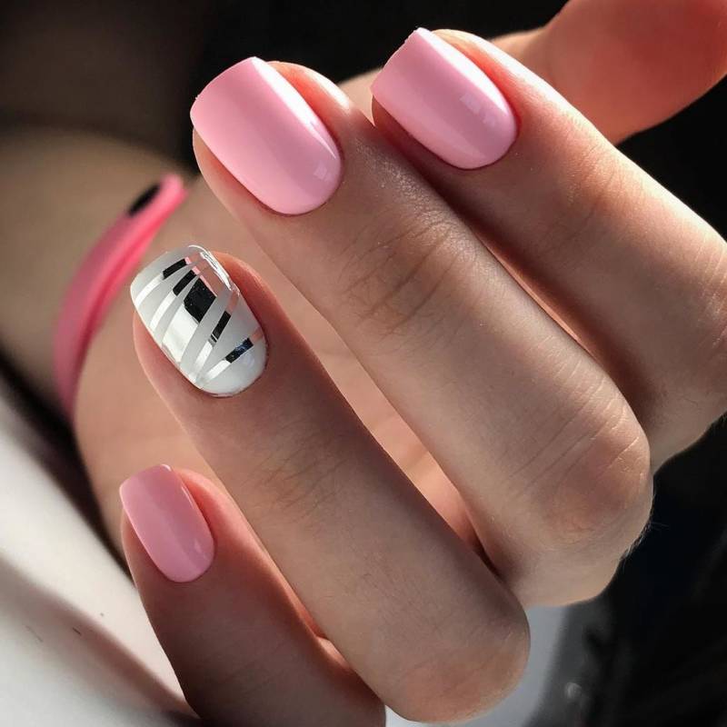 Розовый маникюр 2024 - фото новинки и модных тенденций дизайна нежного и ярко розового маникюра на короткие и длинные ногти