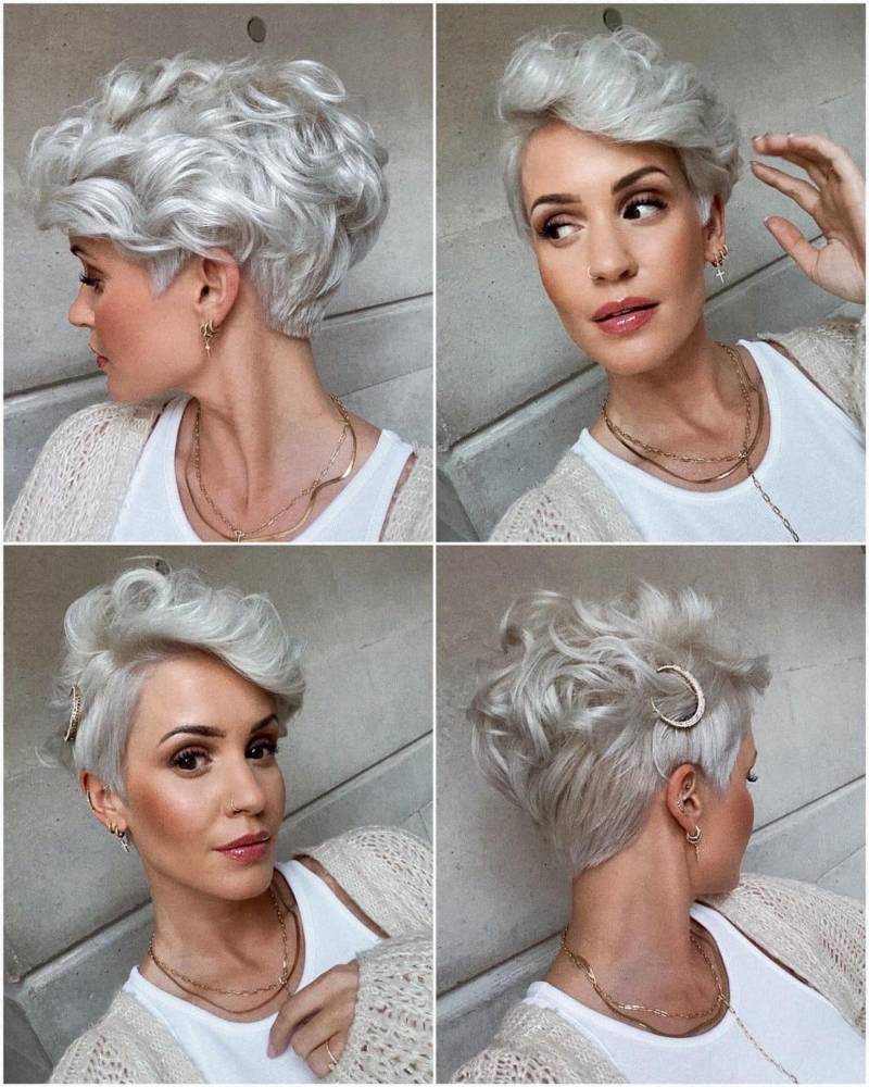 Стрижка пикси 2024: фото новинки с челкой, на короткие и средние волосы, удлиненная, для женщин 40, 50, 60 лет