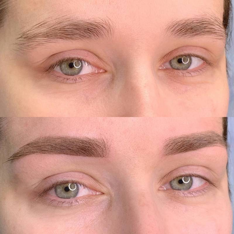 Татуаж бровей: 94 фото до и после, как выглядит пудровое напыление, плюсы и минусы, сколько держится перманентный макияж